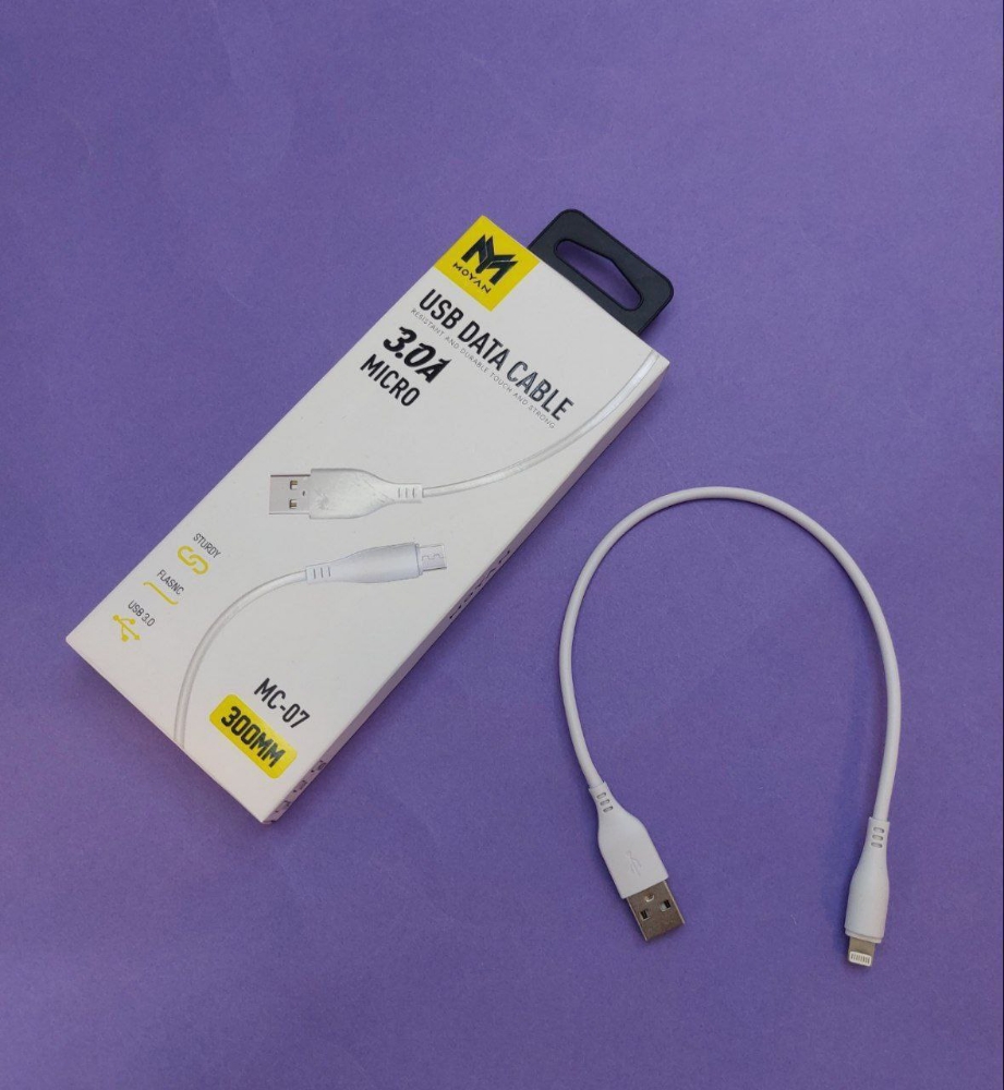 کابل پاوربانک مویان مدل MC-07 (تایپ سی و میکرو و لایتنینگ)