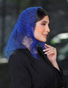 عکس محصول روسری مینی اسکارف مدل توری