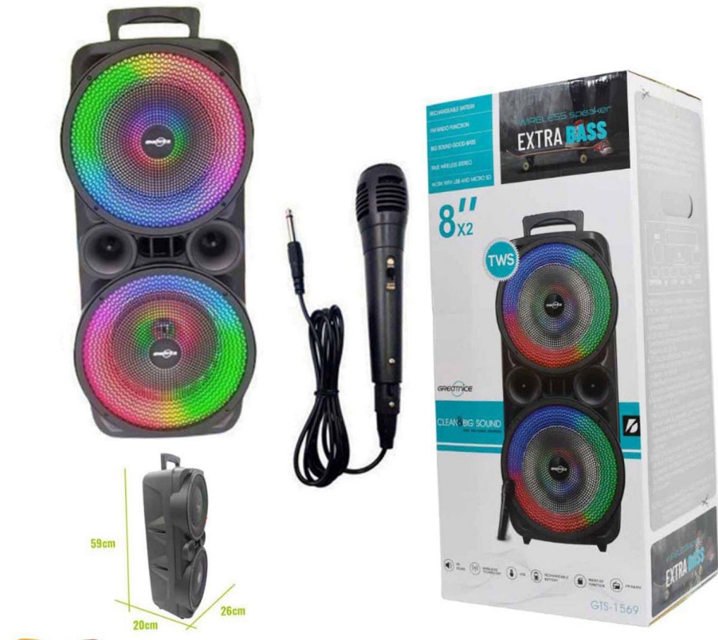 عکس محصول اسپیکر بلوتوث GTS-1569 دارای میکروفون