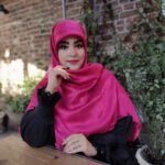 عکس محصول روسری نخ ابریشم ژاکارد دو رو لمه دار