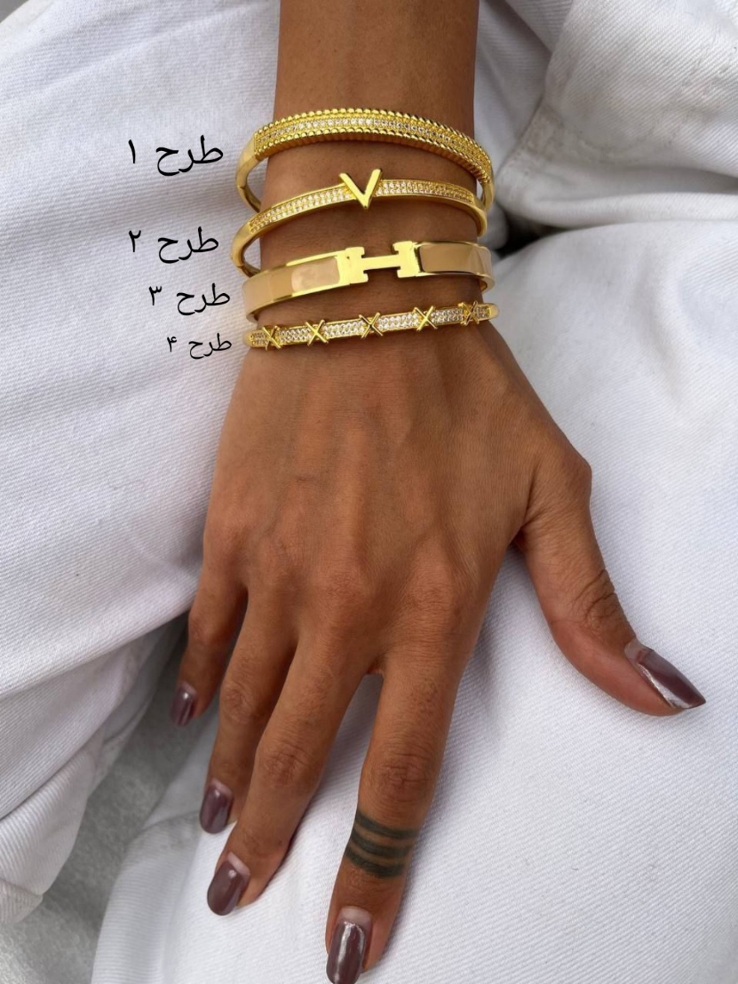 عکس محصول دستبند زنانه بنگل جواهری