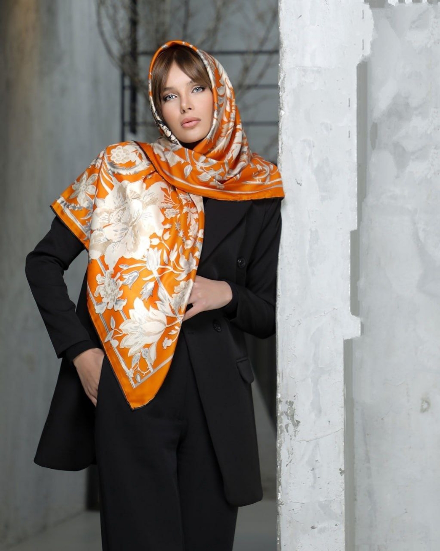 عکس محصول روسری ابریشم توییل