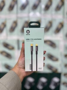 عکس محصول کابل شارژ گرین لاین تایپ سی به لایتنینگ مدل USB-C TO LIGHTNING TOUGH CABLE