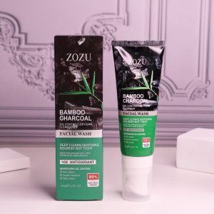 عکس محصول فوم شستشو صورت تیوپی براش دار زغال بامبو زوزو ( Zozu facial cleanser )