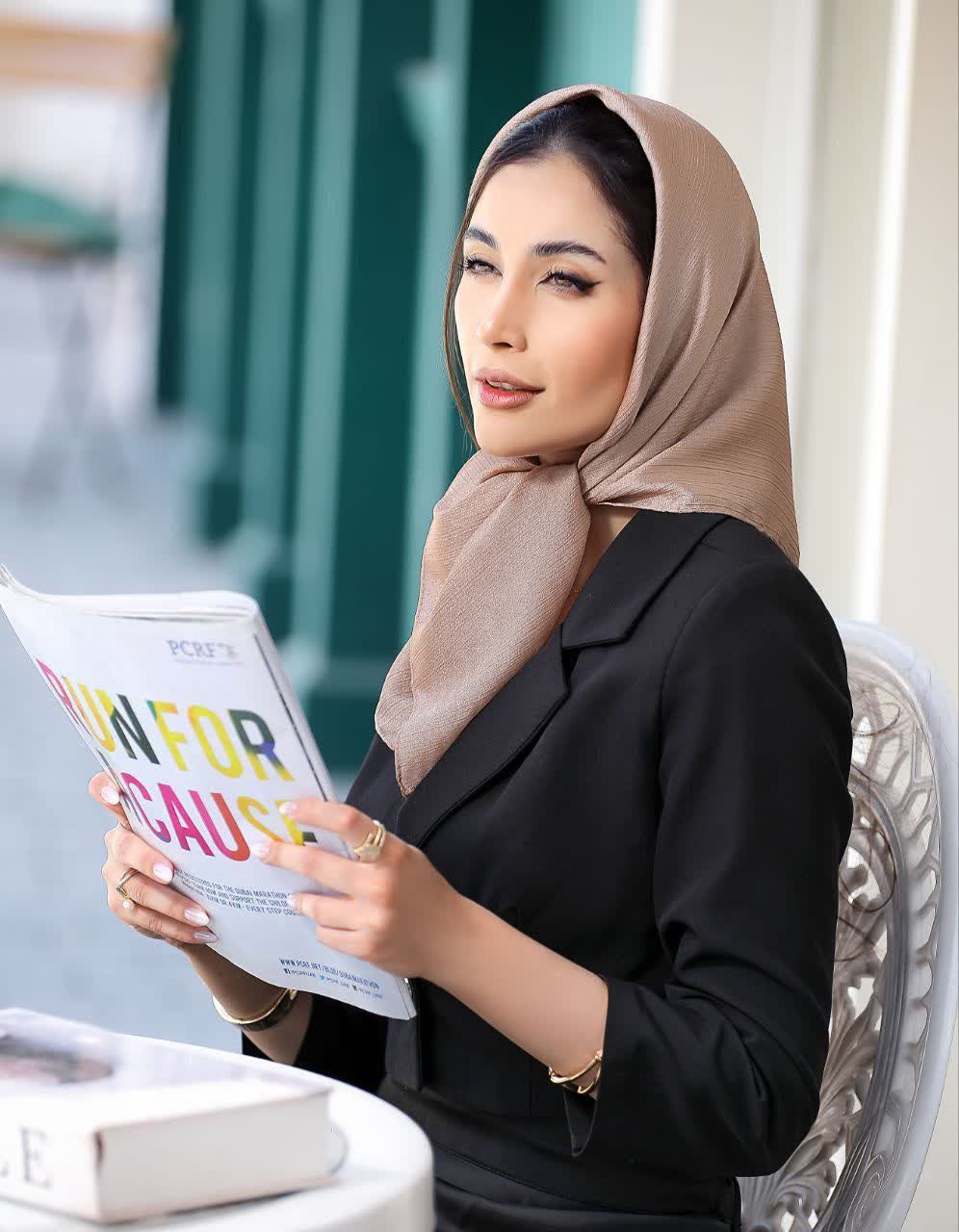 روسری مینی اسکارف ابریشم کریستال