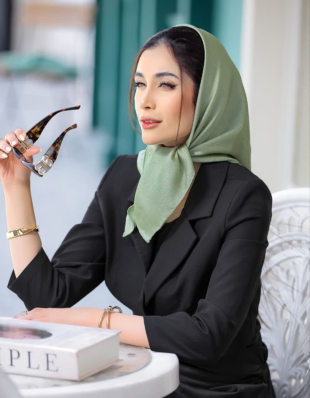 روسری مینی اسکارف ابریشم کریستال