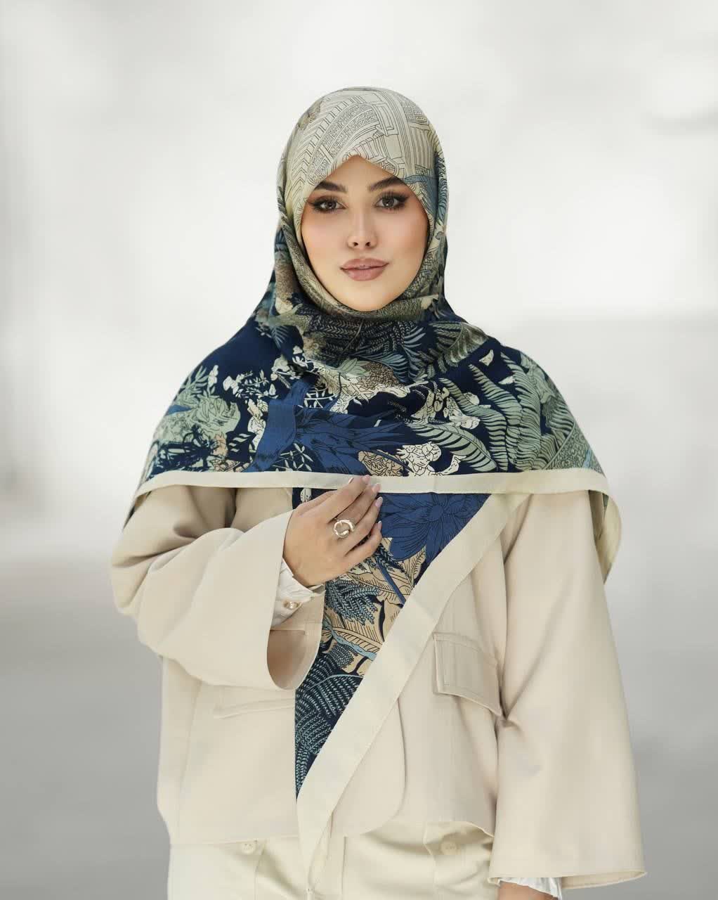 روسری سیا اسکارف منگوله دار