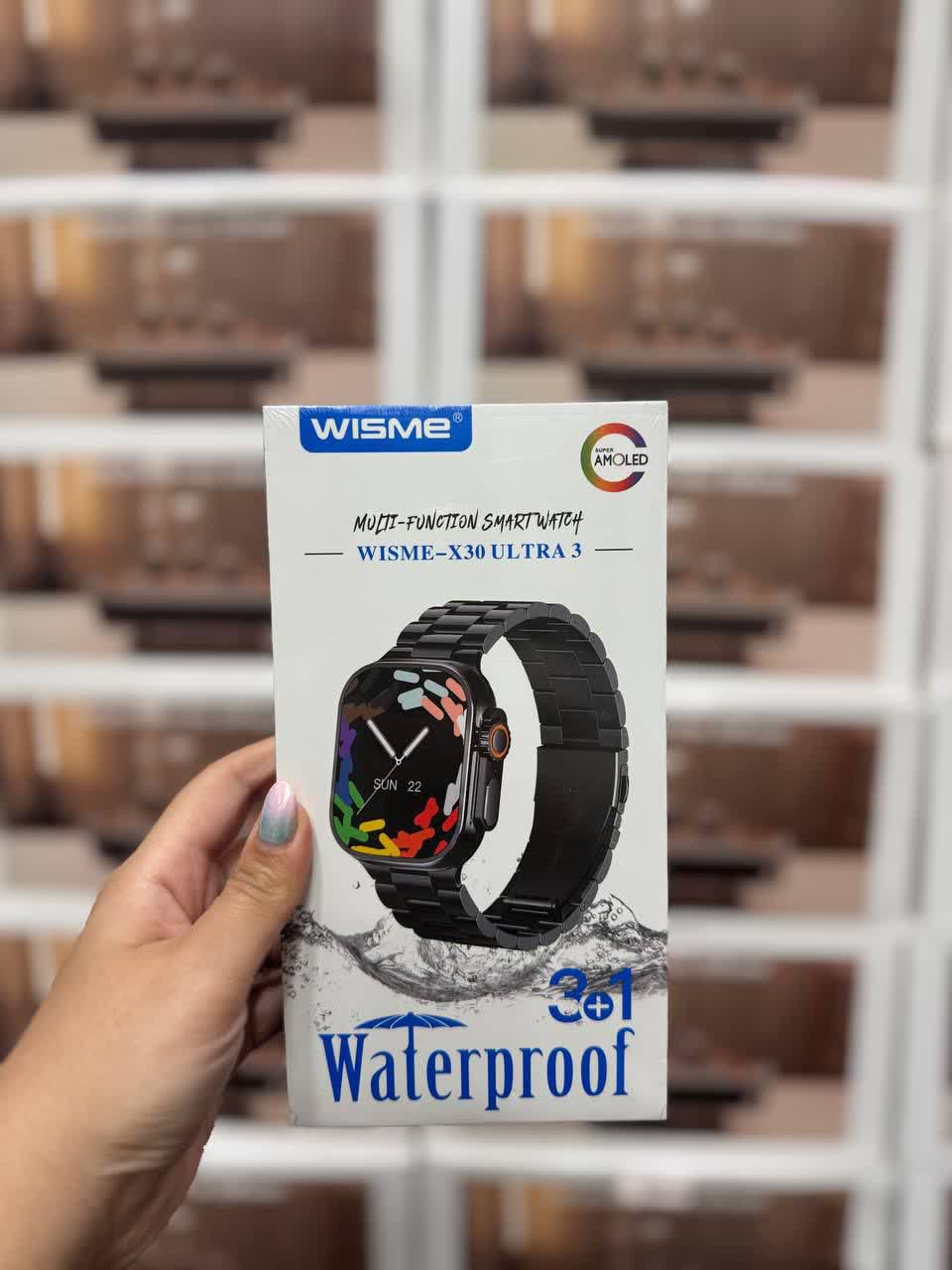ساعت هوشمند ویسمی مدل WISME-X30 ULTRA 3 دارای سه بند و استاندارد ضد آب
