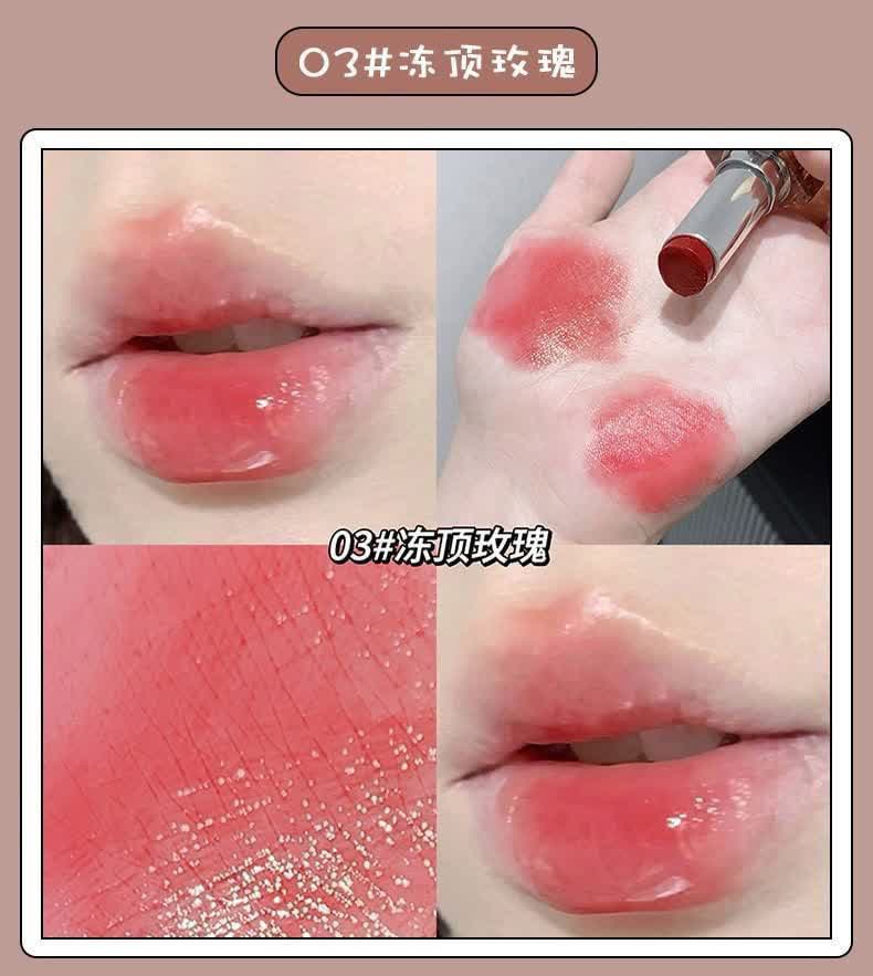 بالم لب رنگی وارداتی Gege Bear مدل Ice Cream Aqua Lipstick حاوی ویتامین E
