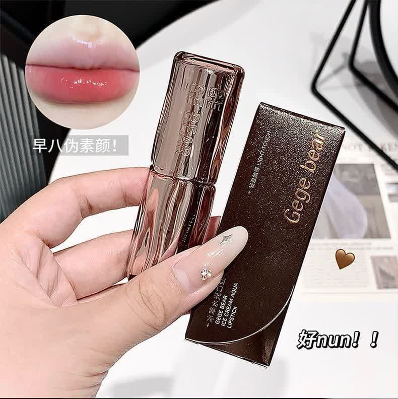 بالم لب رنگی وارداتی Gege Bear مدل Ice Cream Aqua Lipstick حاوی ویتامین E