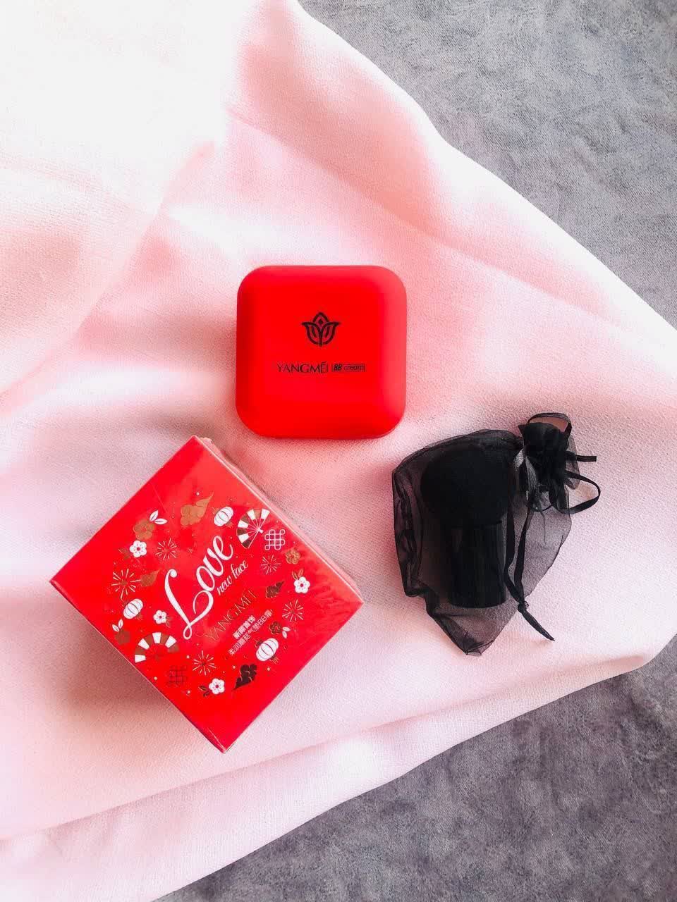 کوشن بی بی کرم یانگمی لاو Yangmei BB Cream با پد قارچی اورجینال