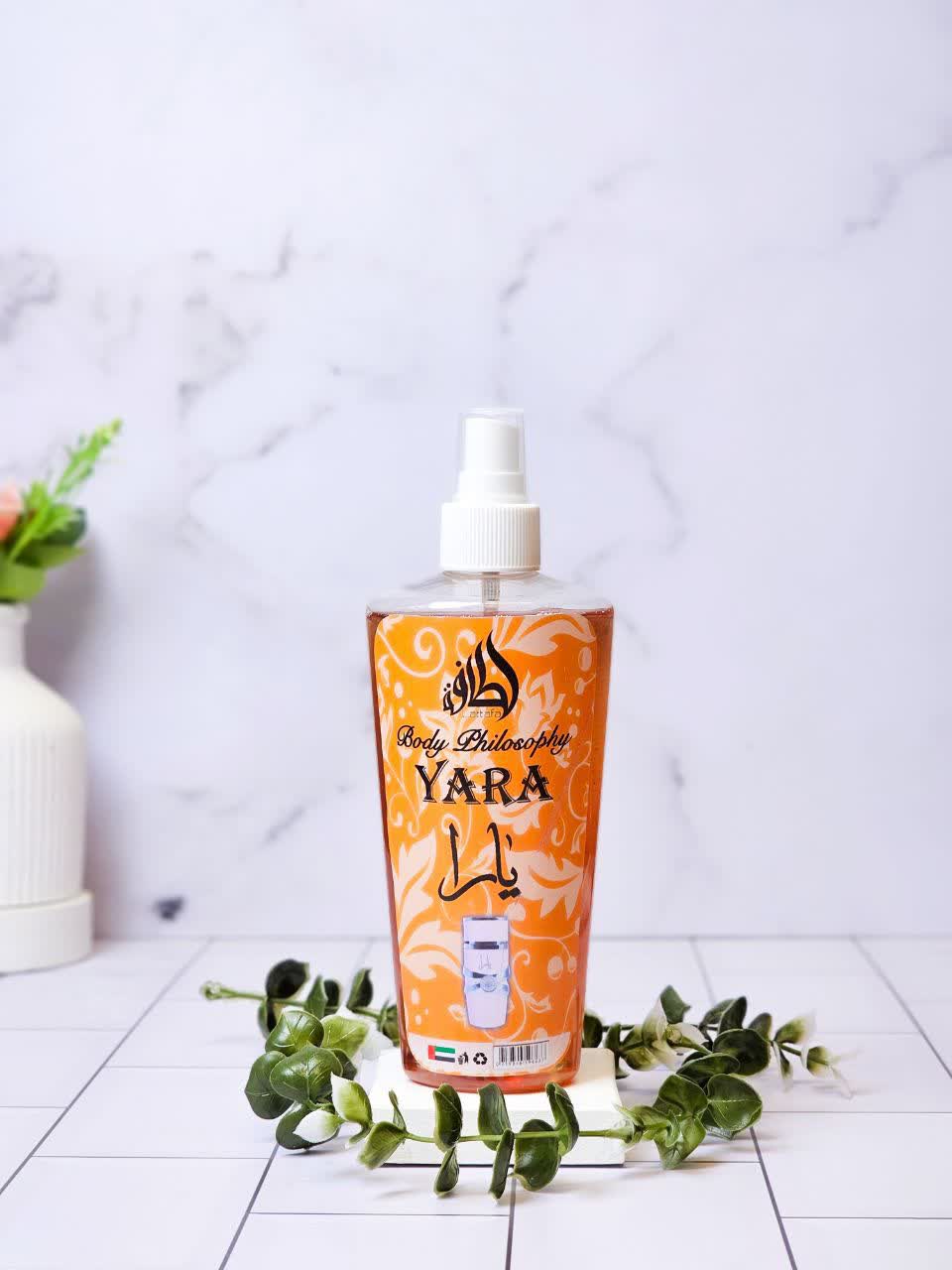عکس محصول بادی اسپلش یارا YARA برند لطافه اماراتی اورجینال وارداتی