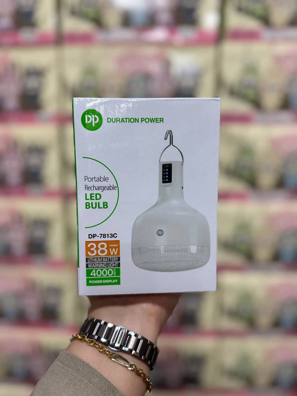 چراغ و لامپ شارژی اضطراری 38 وات مدل DP-7813C آویز دار وارداتی