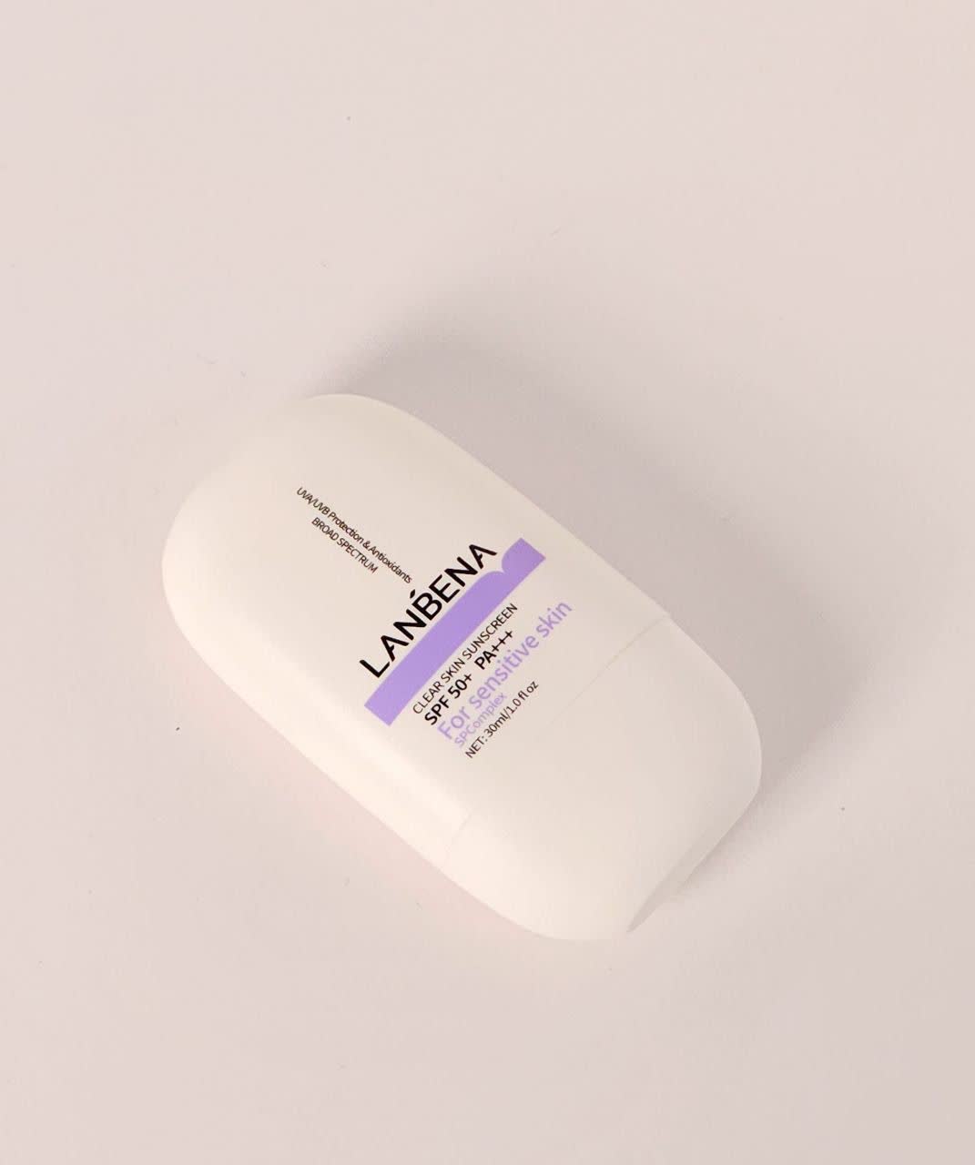 کرم ضد آفتاب شفاف کننده پوست لانبنا +++LANBENA Clear Skin Sunscreen SPF 50+ PA وارداتی