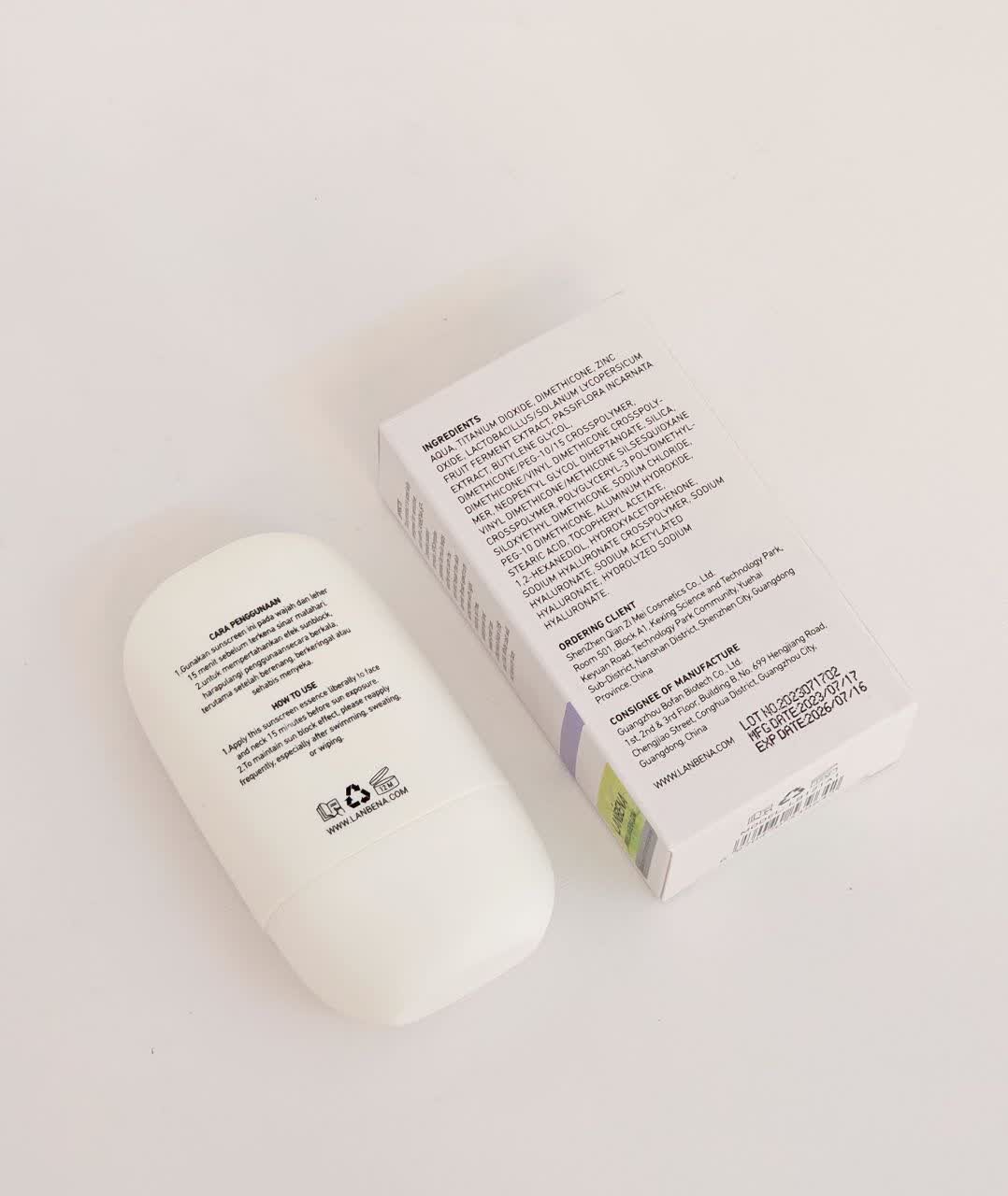 کرم ضد آفتاب شفاف کننده پوست لانبنا +++LANBENA Clear Skin Sunscreen SPF 50+ PA وارداتی