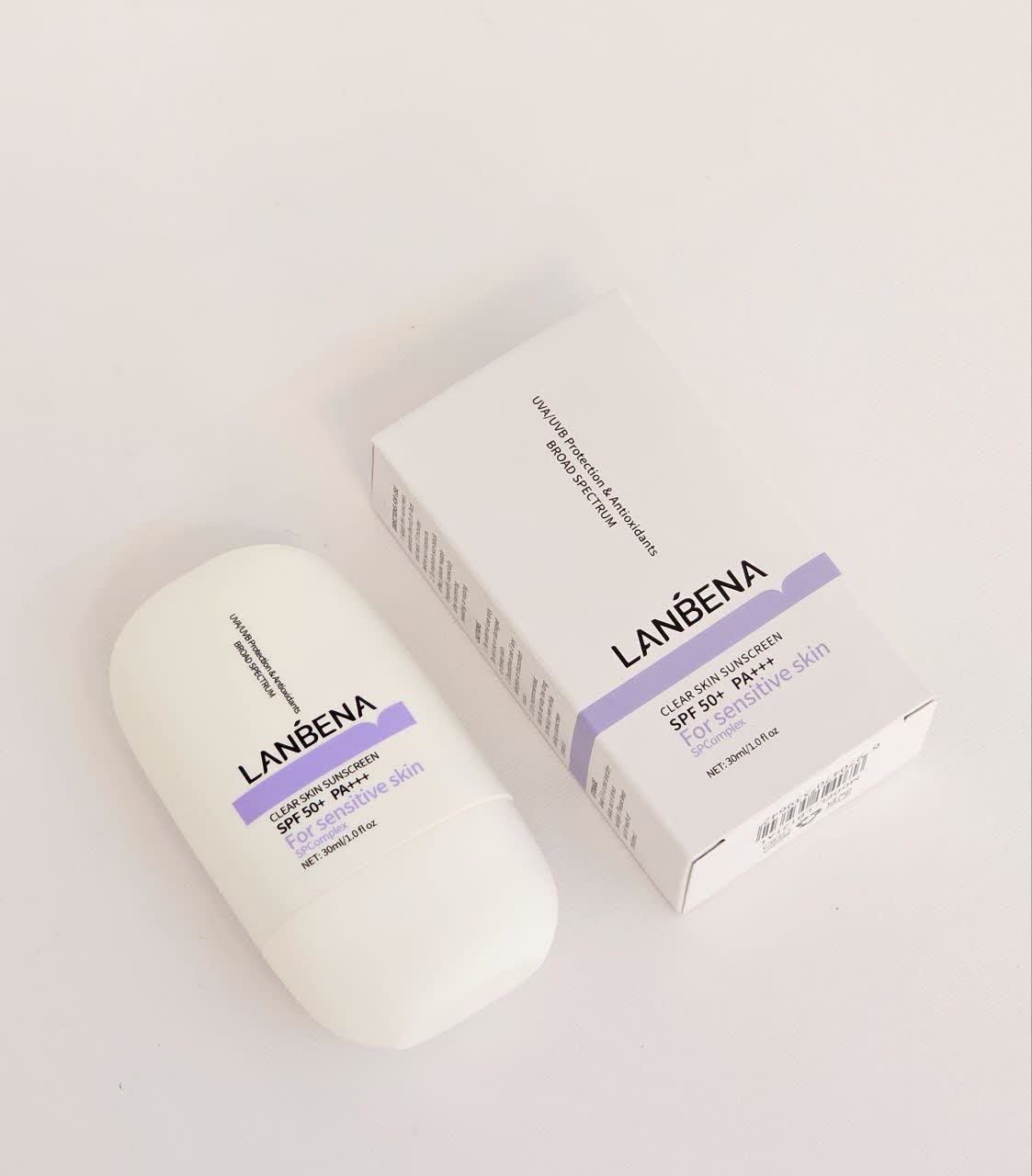کرم ضد آفتاب شفاف کننده پوست لانبنا +++LANBENA Clear Skin Sunscreen SPF 50+ PA وارداتی