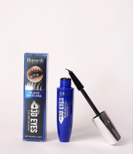 عکس محصول ریمل مشکی فرچه ژله ای رامش Ramesh مدل Ramesh 3D EYES Mascara Blue نسخه وارداتی