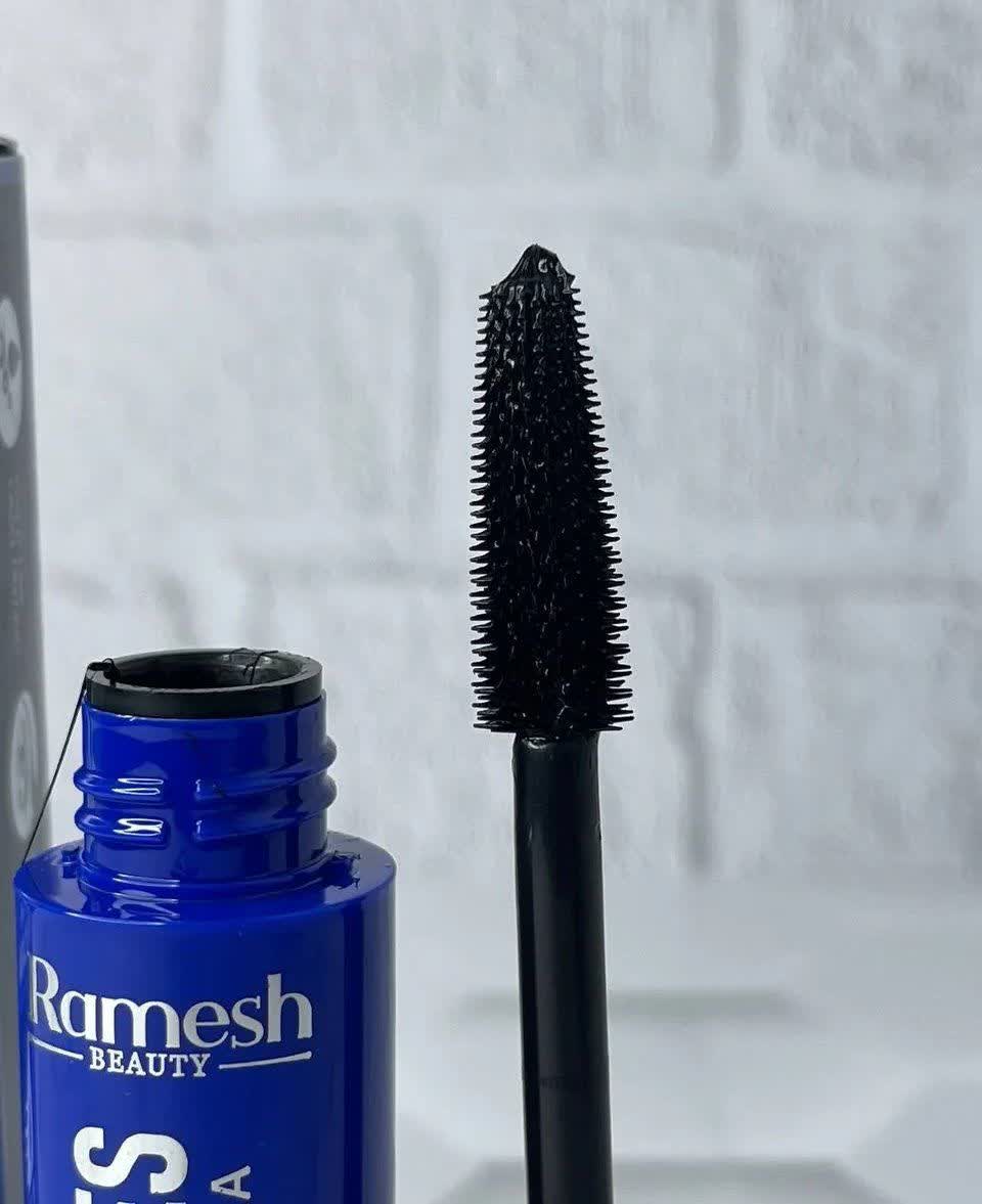 عکس محصول ریمل مشکی فرچه ژله ای رامش Ramesh مدل Ramesh 3D EYES Mascara Blue نسخه وارداتی