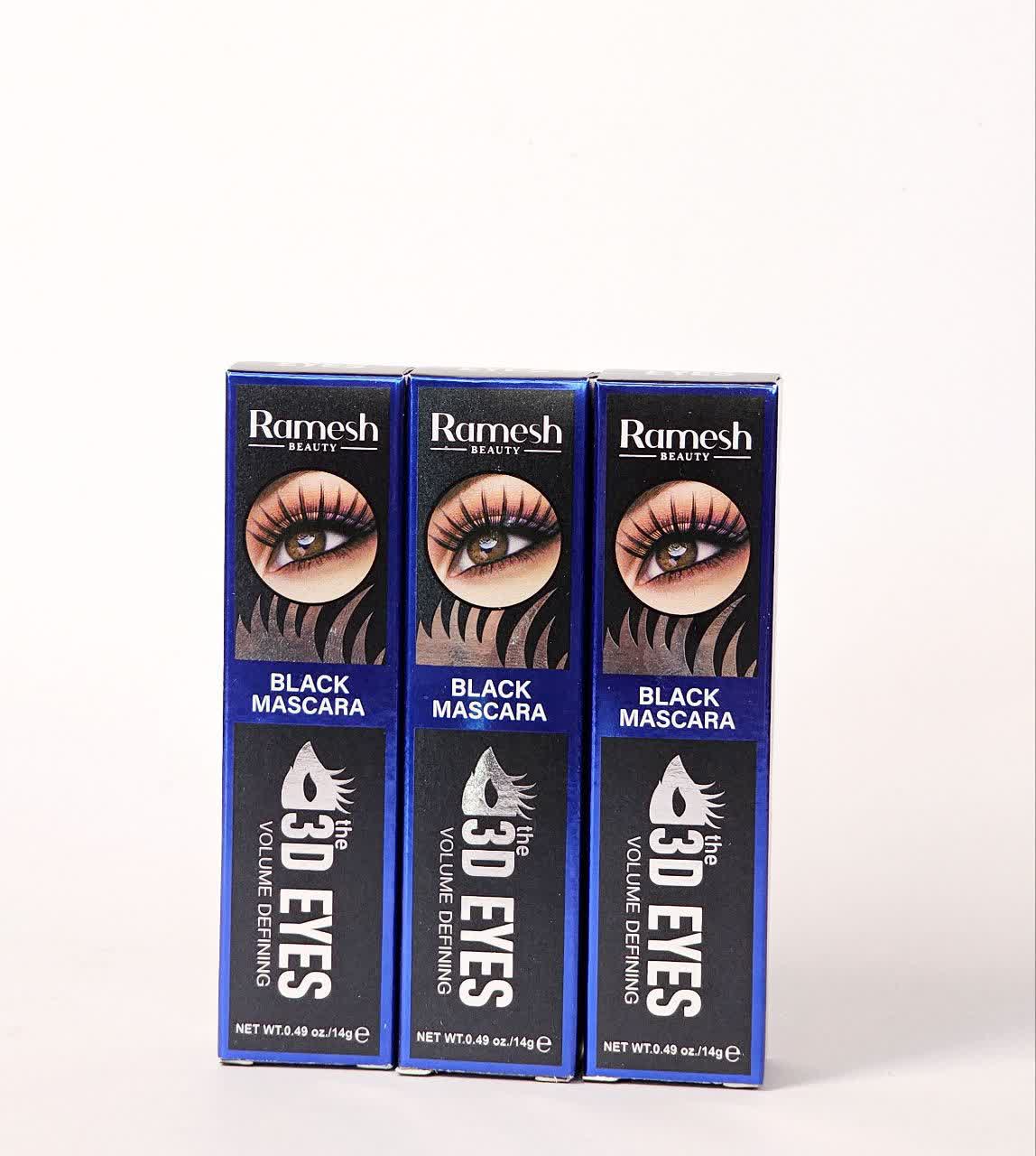 عکس محصول ریمل مشکی فرچه ژله ای رامش Ramesh مدل Ramesh 3D EYES Mascara Blue نسخه وارداتی