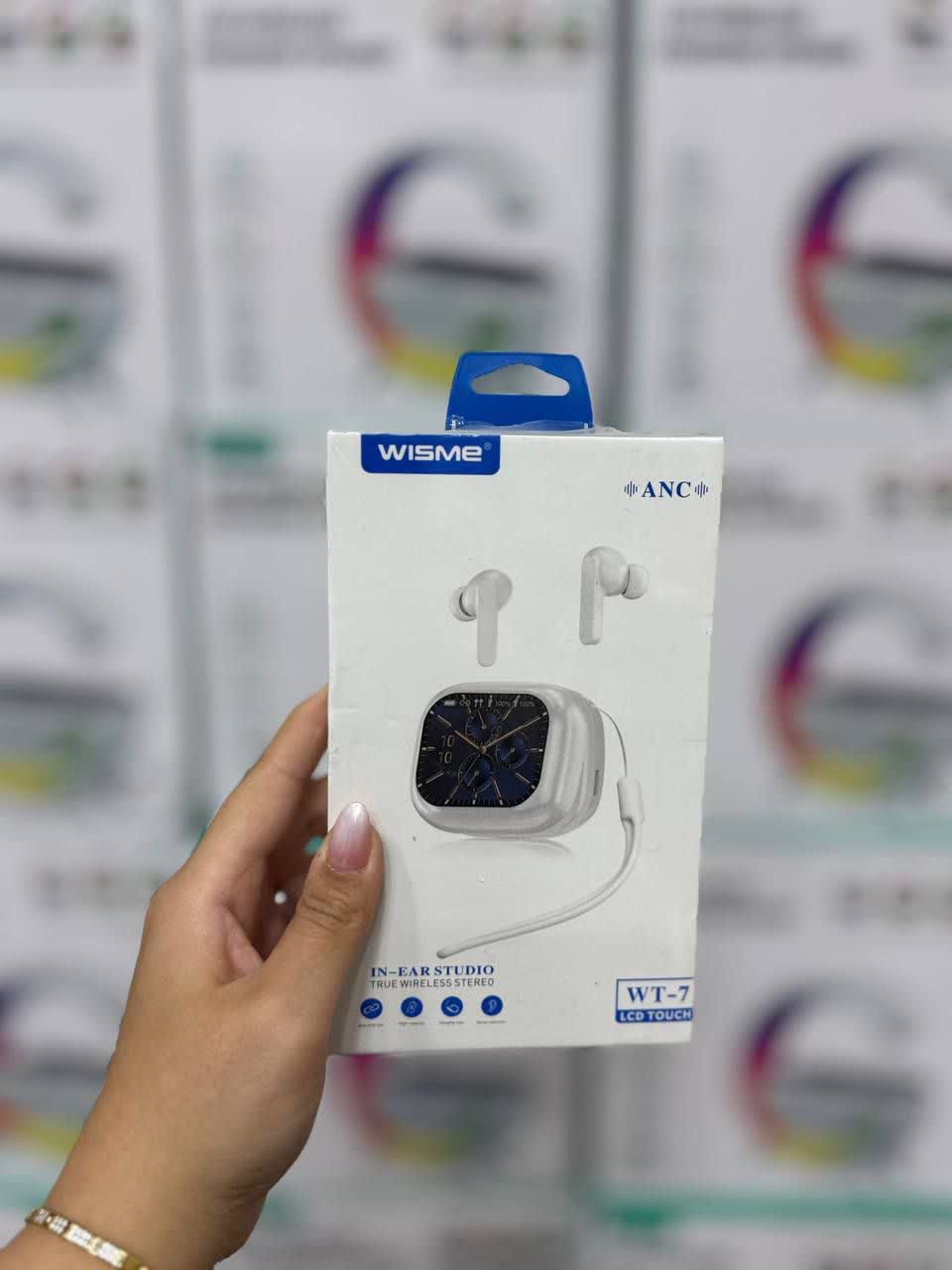 ایرپاد ویسمی حرفه ای نمایشگر دار LCD مدل WISME WT-7 دارای قابلیت ANC اورجینال وارداتی