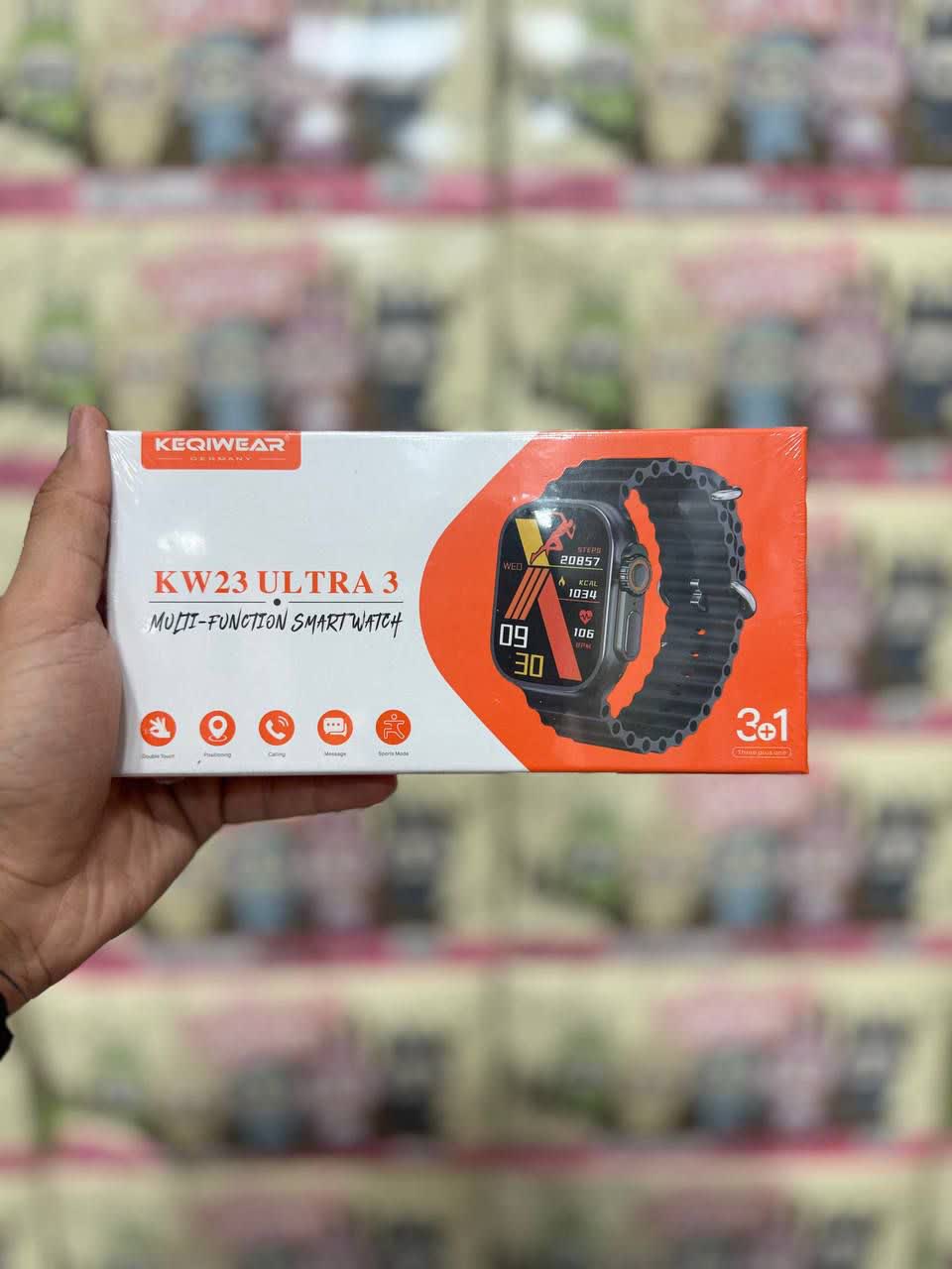ساعت هوشمند آلمانی KEQIWEAR KW23 ULTRA 3 دارای سه بند وارداتی