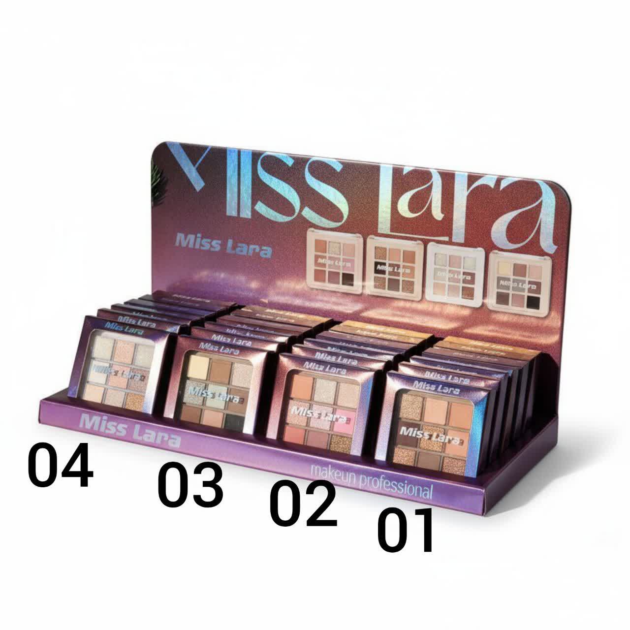 پالت سایه 9 رنگ میس لارا Miss Lara اورجینال وارداتی