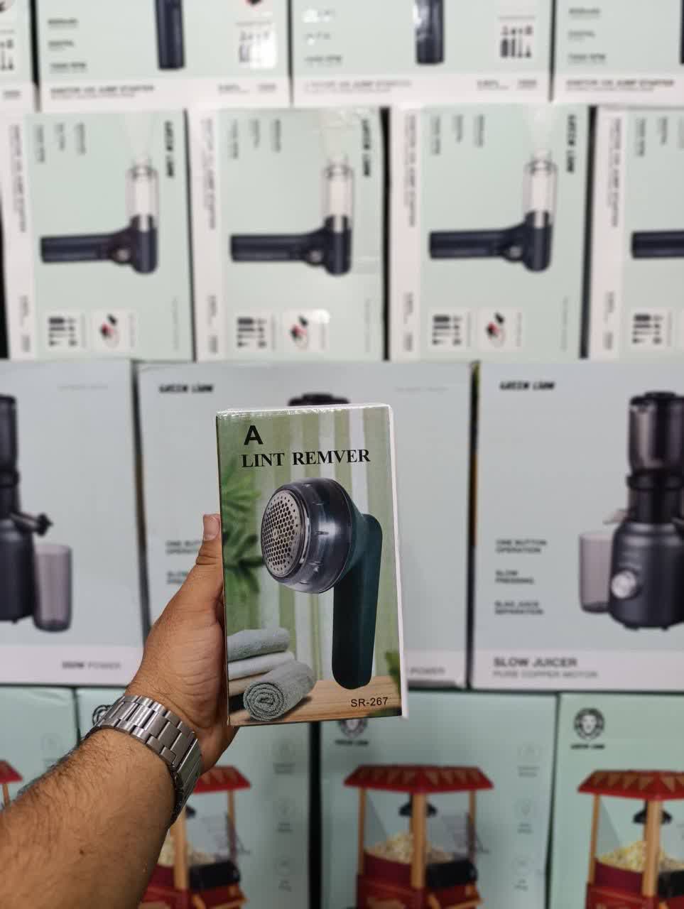 پرزگیر برقی و دستی لباس و مبل و سطوح LINT REMVER SR-267 وارداتی