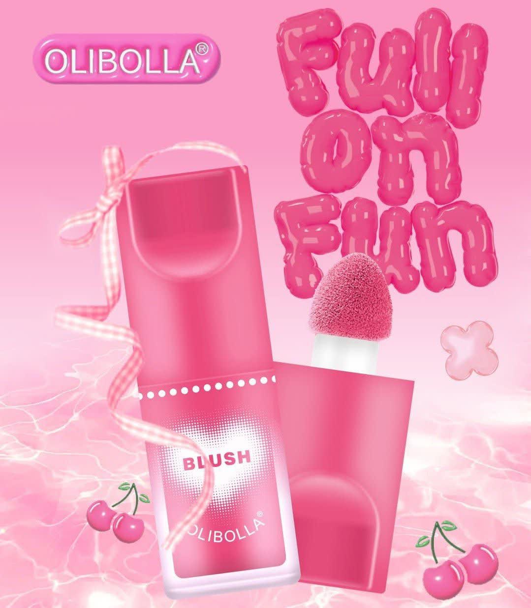 رژگونه مایع پد دار اولی بولا OLIBOLLA اورجینال وارداتی