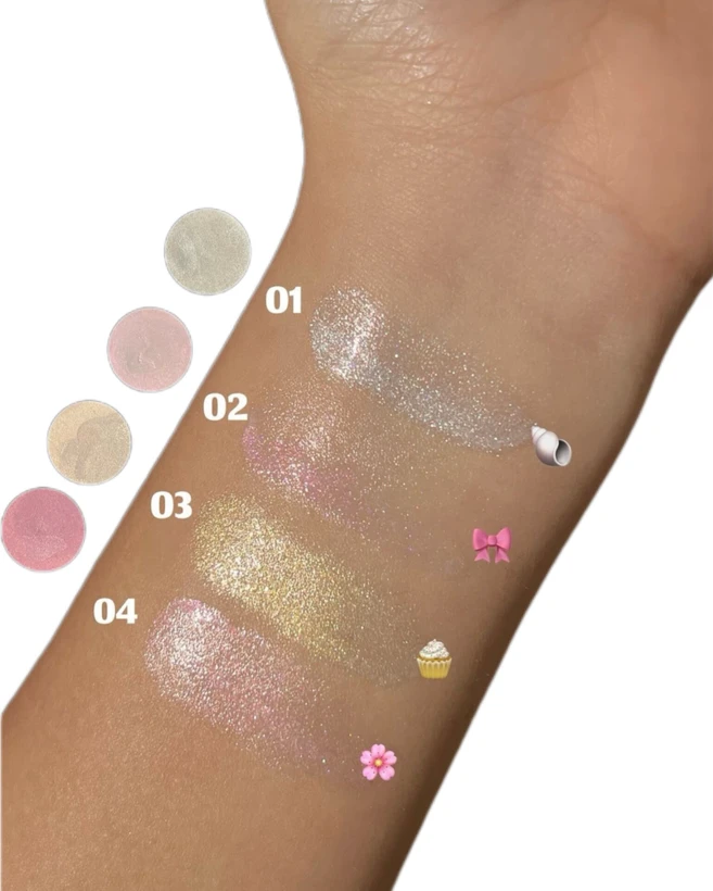 هایلایتر بالم صدفی اولی بولا OLIBOLLA SHELL HIGHLIGHTER BALM آویز دار و برچسب دار اورجینال وارداتی