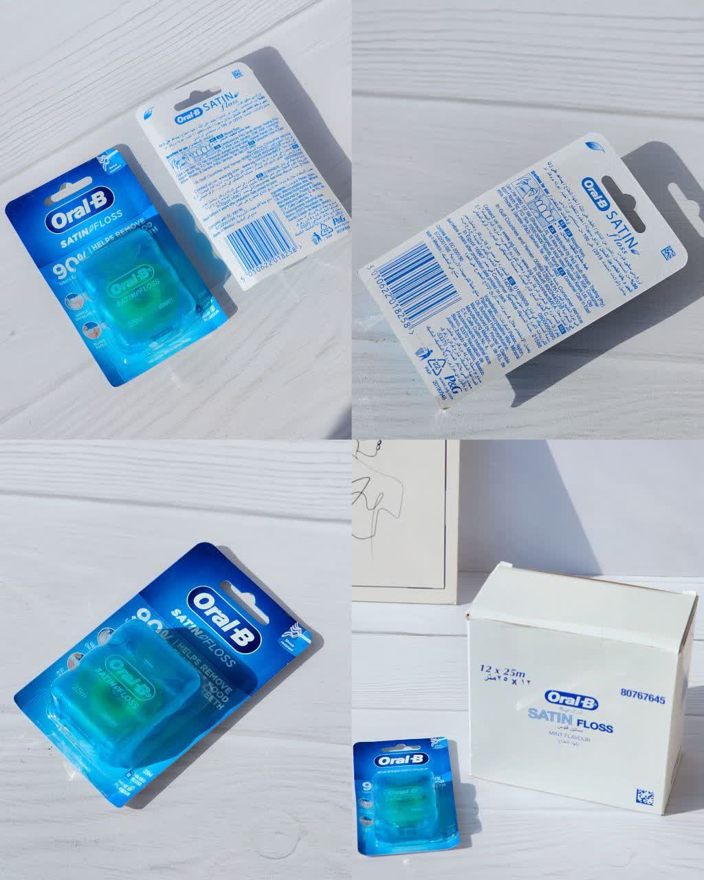 نخ دندان اورال بی 25 متری مدل ORAL-b SATIN FLOSS اورجینال وارداتی