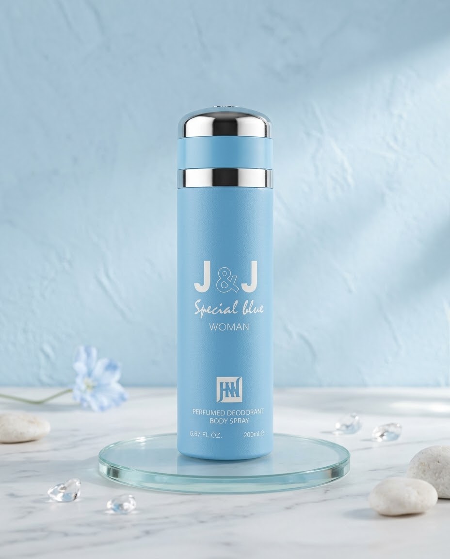 اسپری بدن و دئودورانت زنانه جانوین جکوینز مدل اسپشیال بلو J & J SPECIAL BLUE اورجینال وارداتی