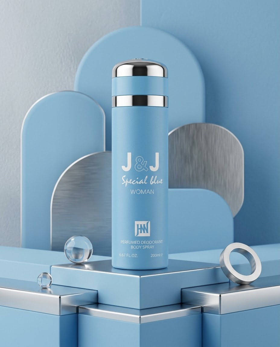 اسپری بدن و دئودورانت زنانه جانوین جکوینز مدل اسپشیال بلو J & J SPECIAL BLUE اورجینال وارداتی