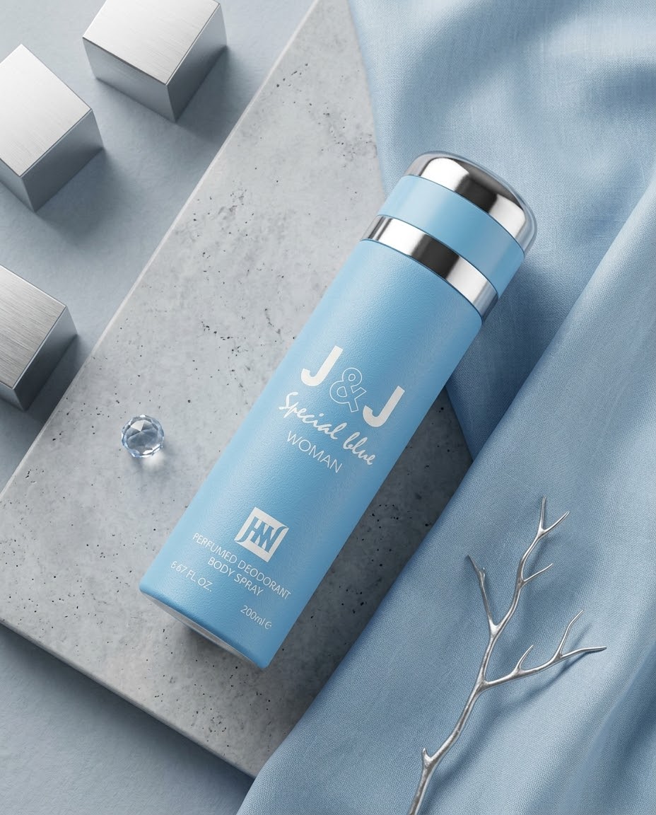 اسپری بدن و دئودورانت زنانه جانوین جکوینز مدل اسپشیال بلو J & J SPECIAL BLUE اورجینال وارداتی